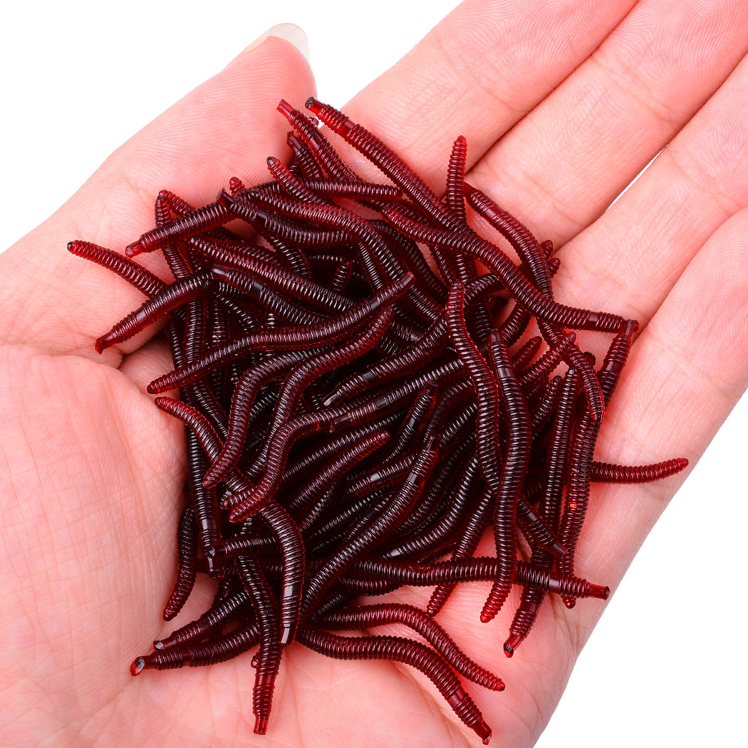50pcs Lifelike Red Worm Soft L - Aglaonema Red 评论和价格