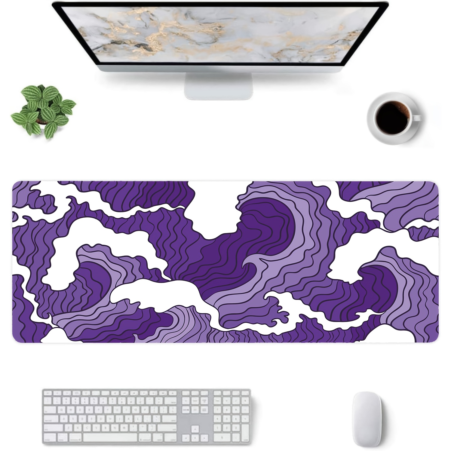 Purple and White Waves Art Des - Tradescantia Purple 评论和价格
