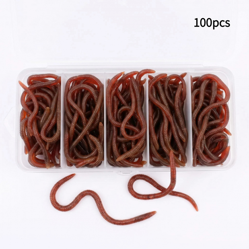 100pcs Soft Lure Bass Bream Bl - Aglaonema Red 评论和价格