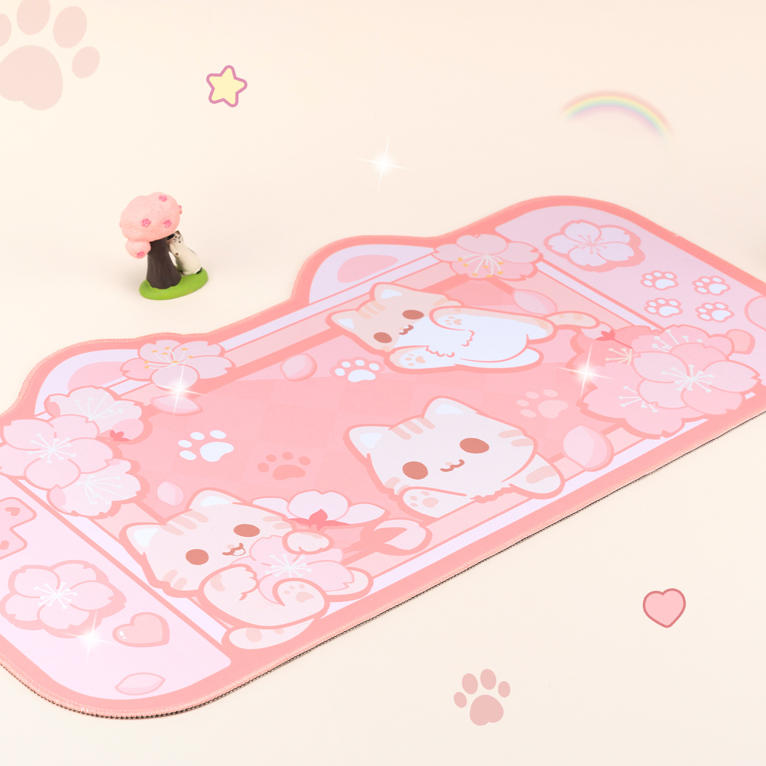 Kawaii Animals Desktop Keyboar - Tradescantia Purple 评论和价格