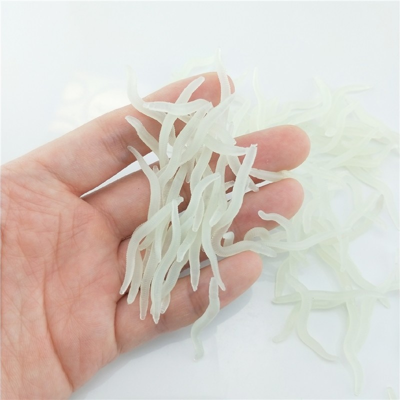 60pcs 4cm Fishing Silicone Lum - Aglaonema Red 评论和价格